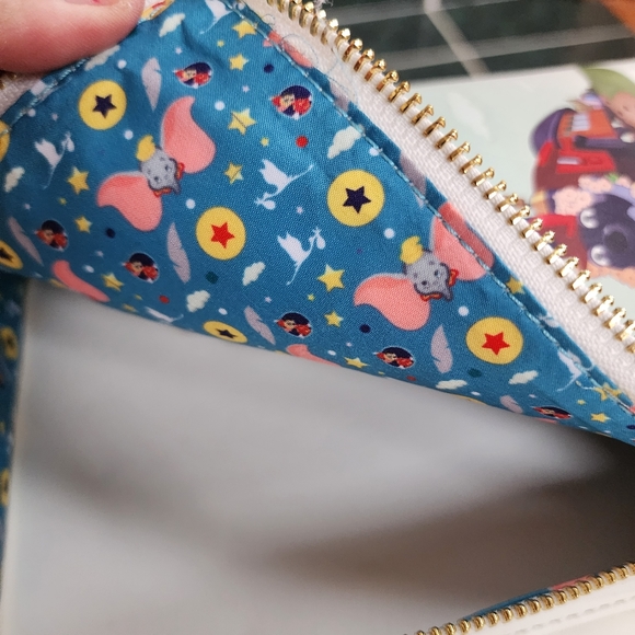 Loungefly Dumbo Storybook Convertible Backpack and Crossbody Bag - Picture 14 of 15